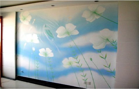 定边画墙绘怎么画好白云的蓬松感？