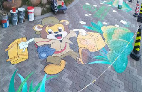 定边夏季画地面彩绘会遇到的问题