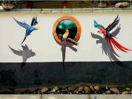 定边视觉错位-3D墙绘设计