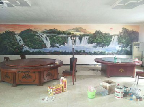 定边墙绘-写实风景