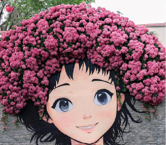 定边墙体彩绘-网红墙打卡