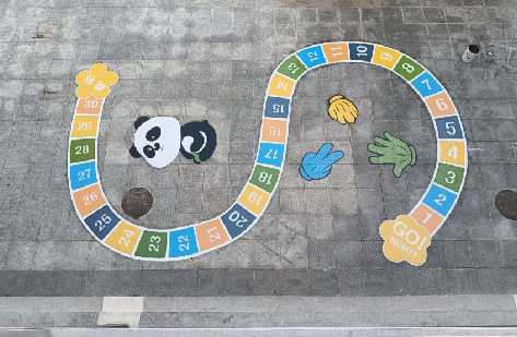 定边地面游戏彩绘