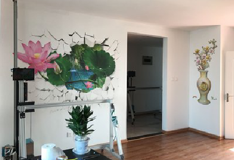 定边墙体彩绘相比墙纸的优势。