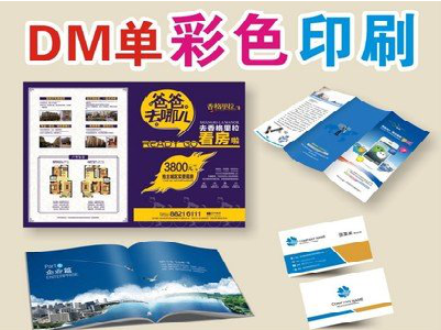 定边单页印刷，色彩搭配简单。