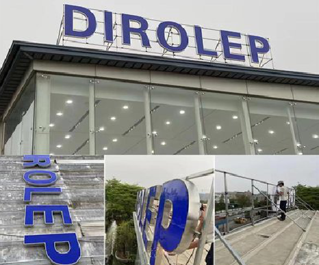 定边楼顶发光字安装的注意事项。